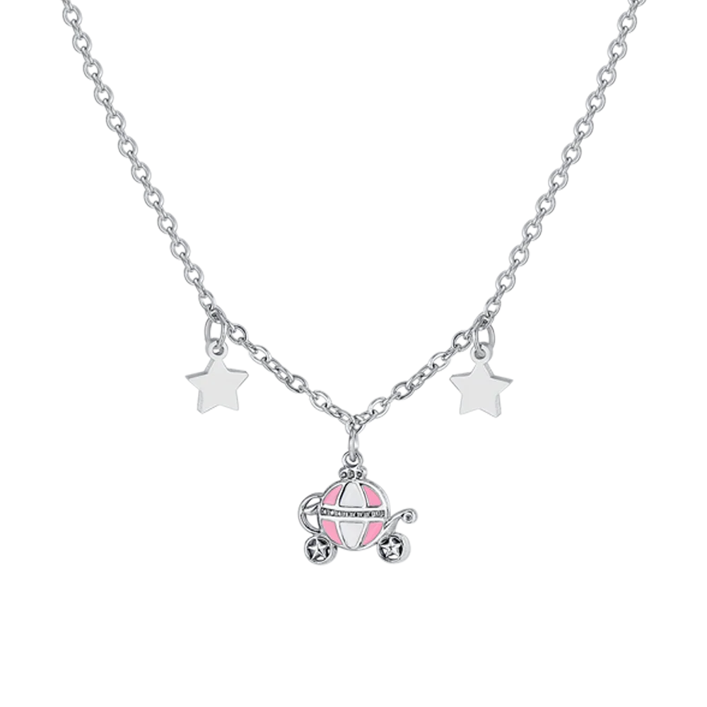 COLLANA BAMBINA IN ACCIAIO CON CARROZZA - Image 2