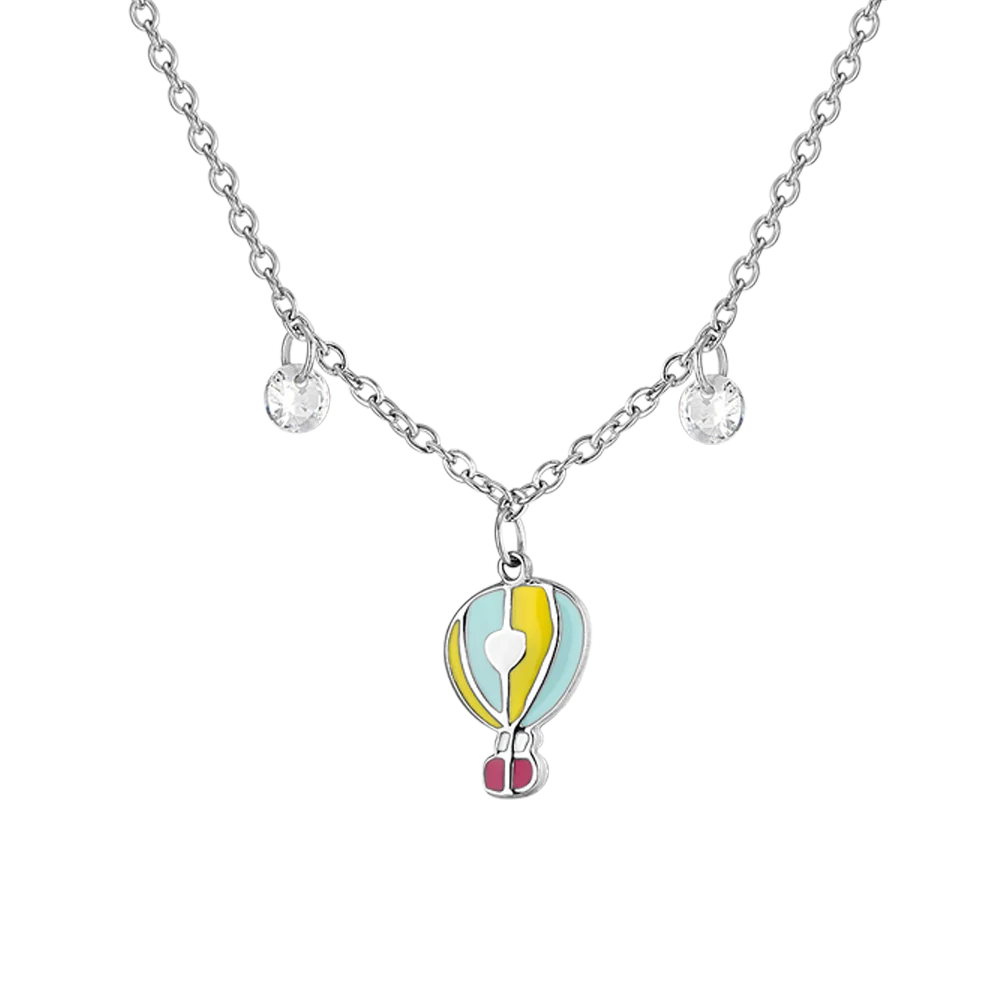 COLLANA BAMBINA IN ACCIAIO CON MONGOLFIERA - Image 2