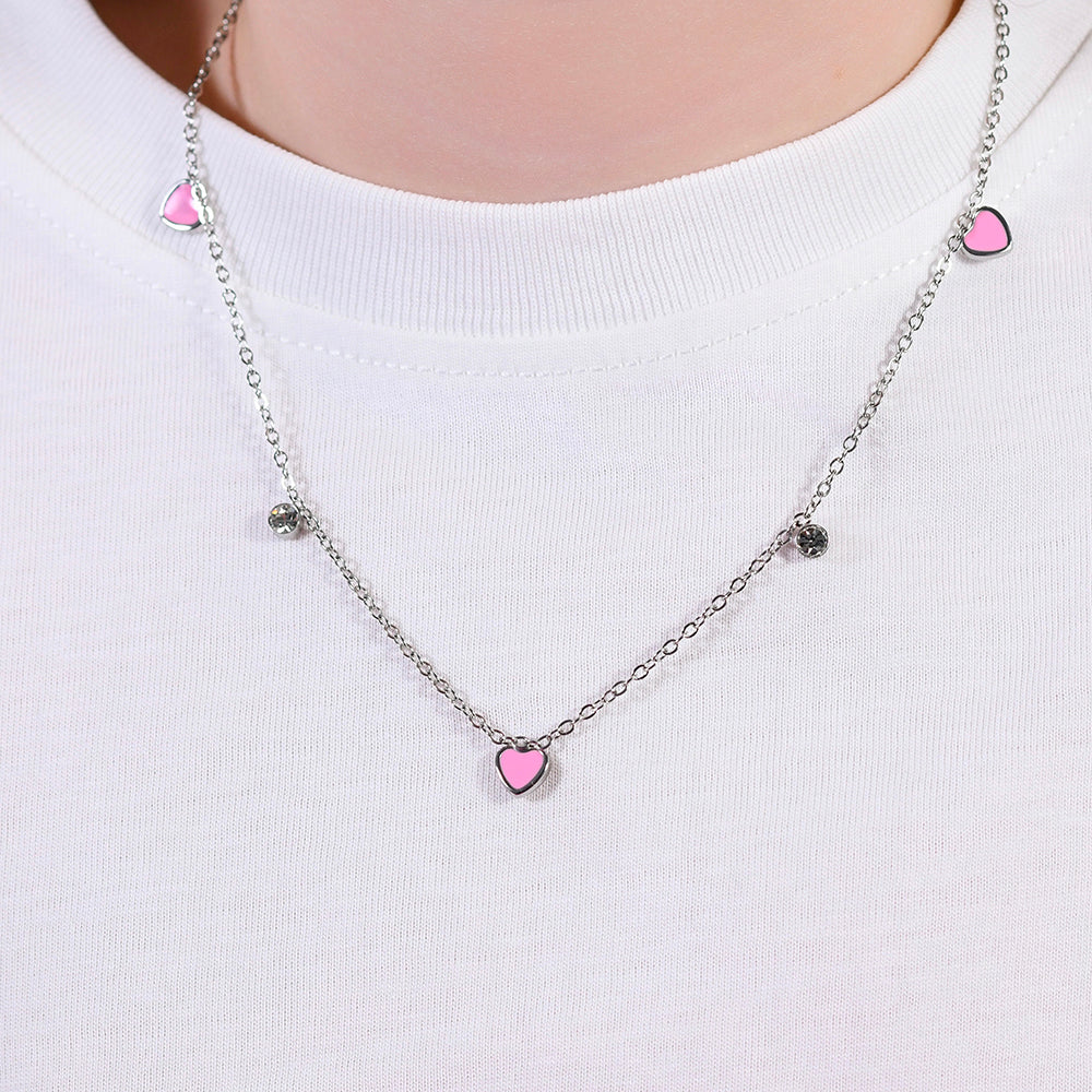 COLLANA BAMBINA IN ACCIAIO CUORE - Image 2