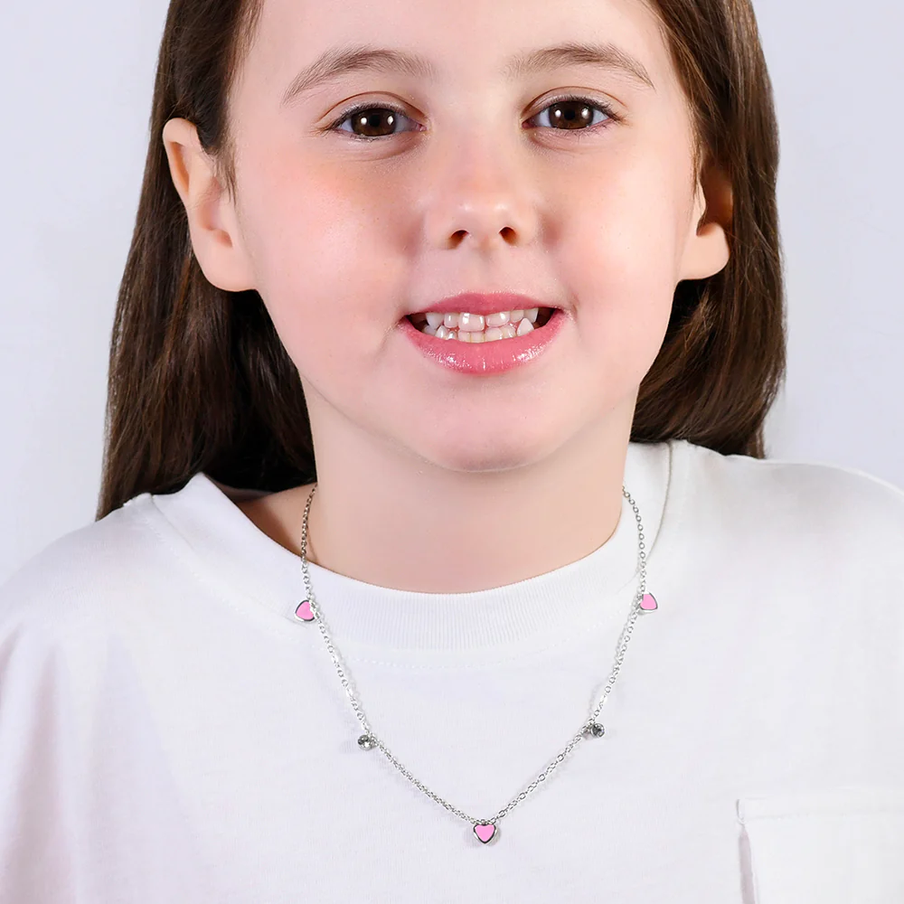 COLLANA BAMBINA IN ACCIAIO CUORE - Image 3