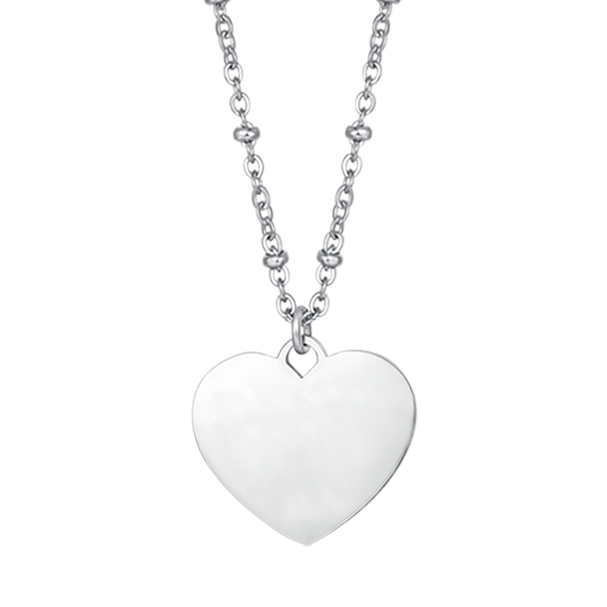 COLLANA DONNA PERSONALIZZATA IN ACCIAIO CON CUORE - Image 4