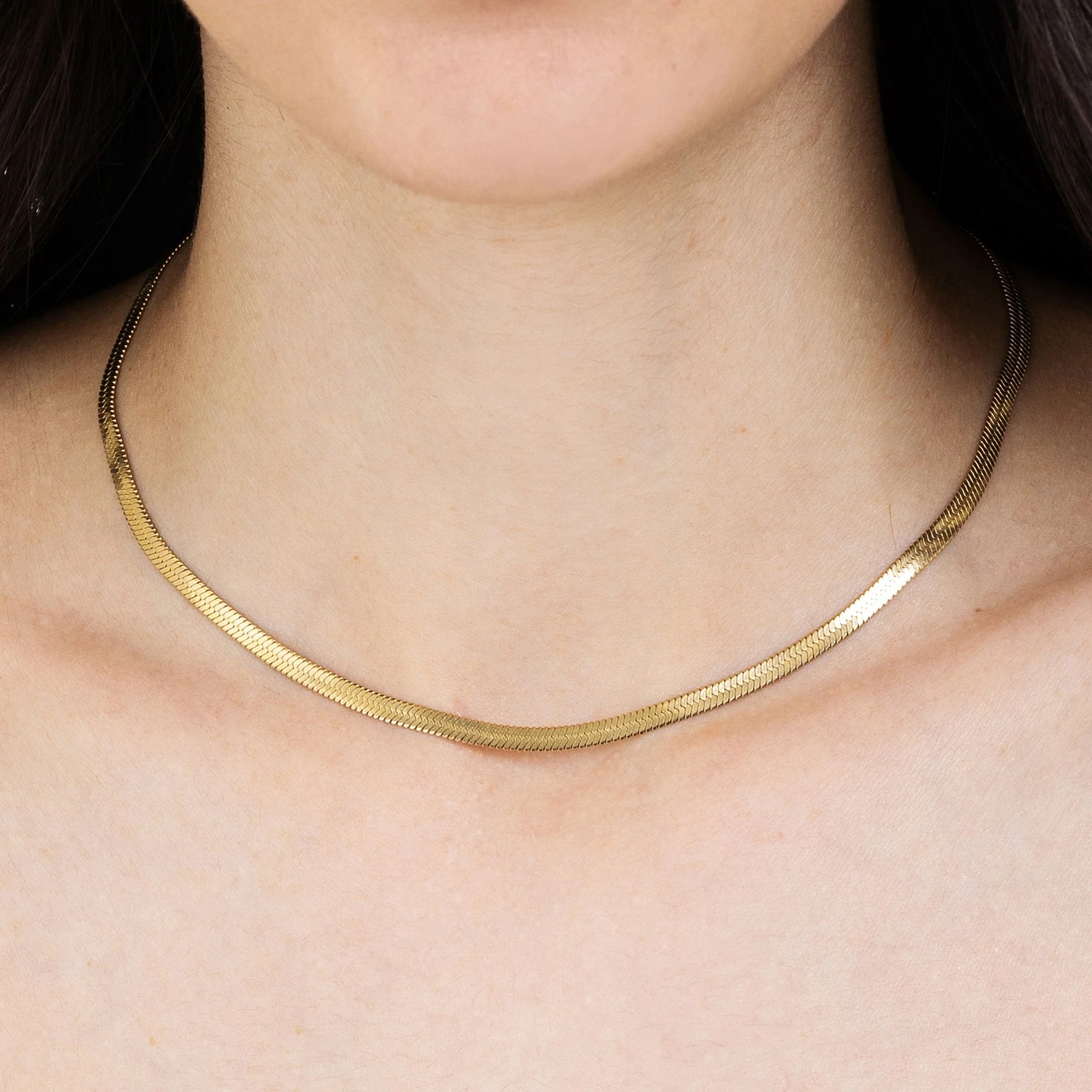 COLLANA DONNA SNAKE IN ACCIAIO IP GOLD - Image 2