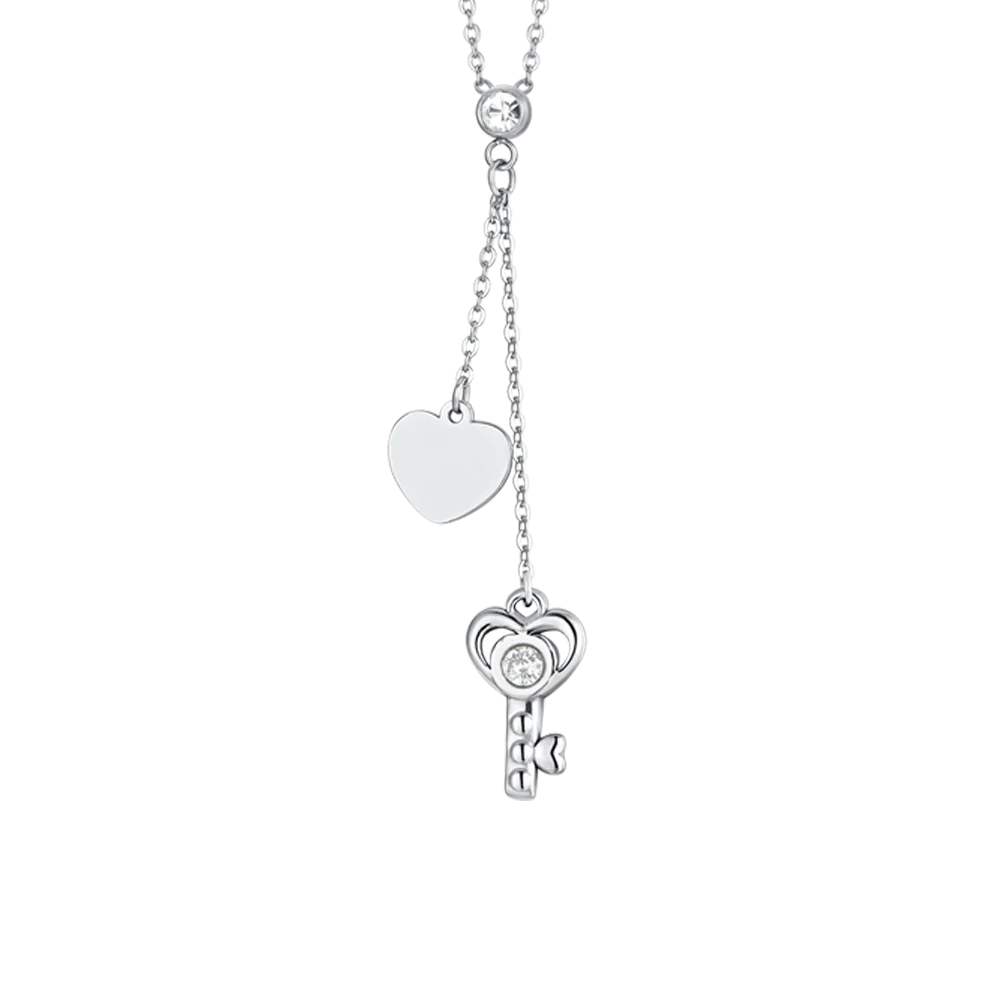 COLLANA DONNA IN ACCIAIO CHIAVE E CUORE - Image 4