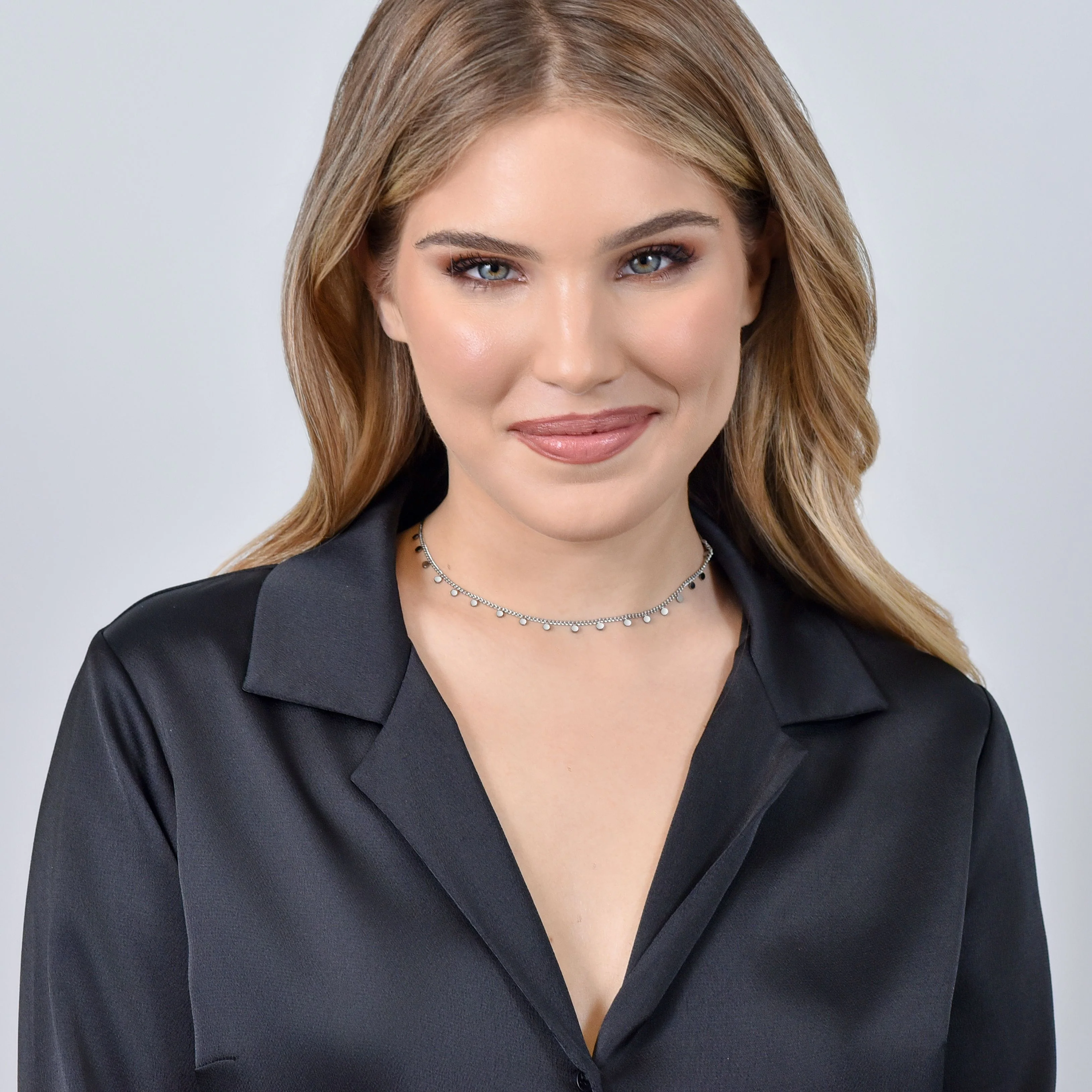 COLLANA DONNA IN ACCIAIO CON CERCHI - Image 3