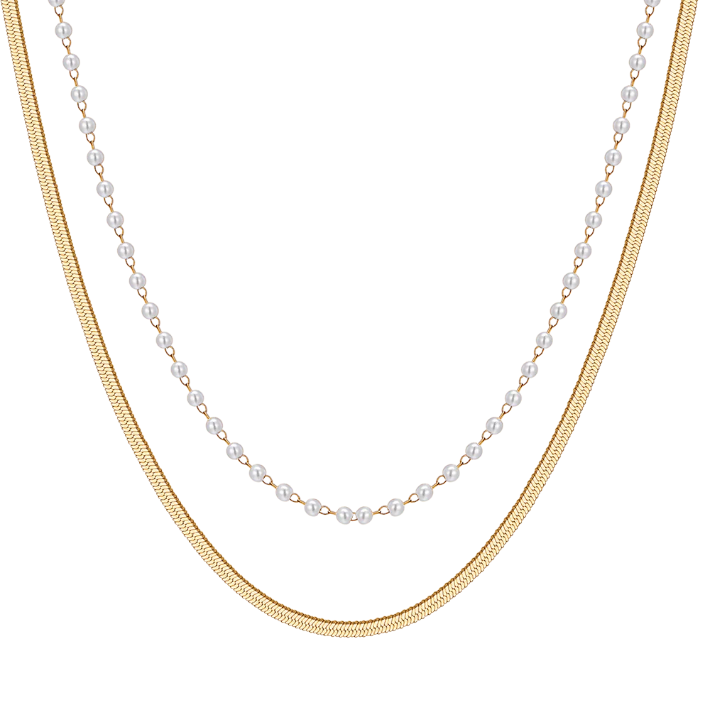 COLLANA DONNA IN ACCIAIO CON PERLE BIANCHE - Image 9
