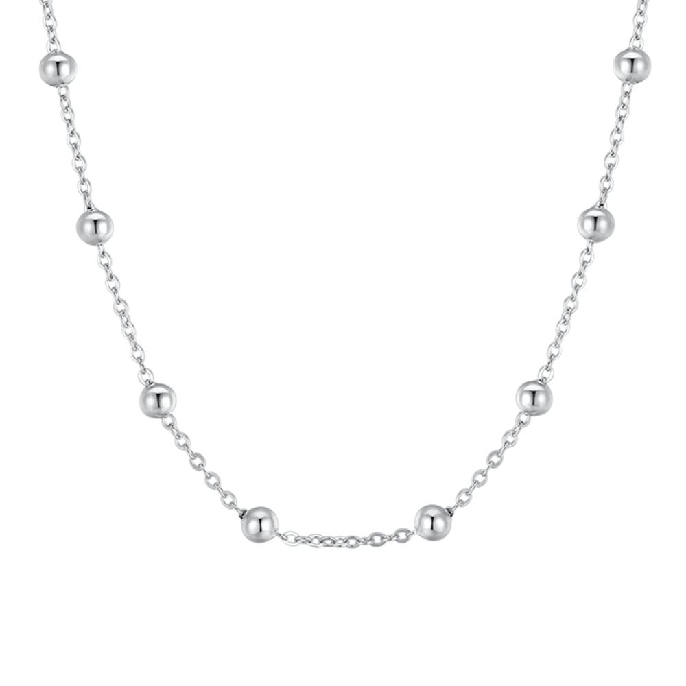 COLLANA DONNA IN ACCIAIO CON SFERE - Image 4