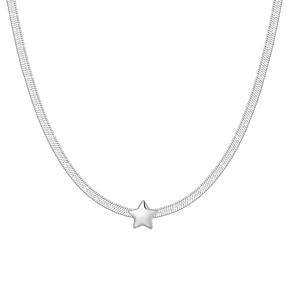 COLLANA DONNA IN ACCIAIO CON STELLA