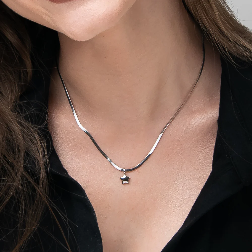 COLLANA DONNA IN ACCIAIO CON STELLA - Image 2