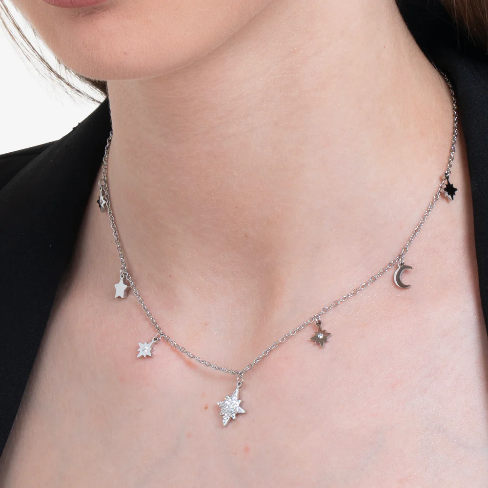COLLANA DONNA IN ACCIAIO CON STELLA DI SISSI - Image 2