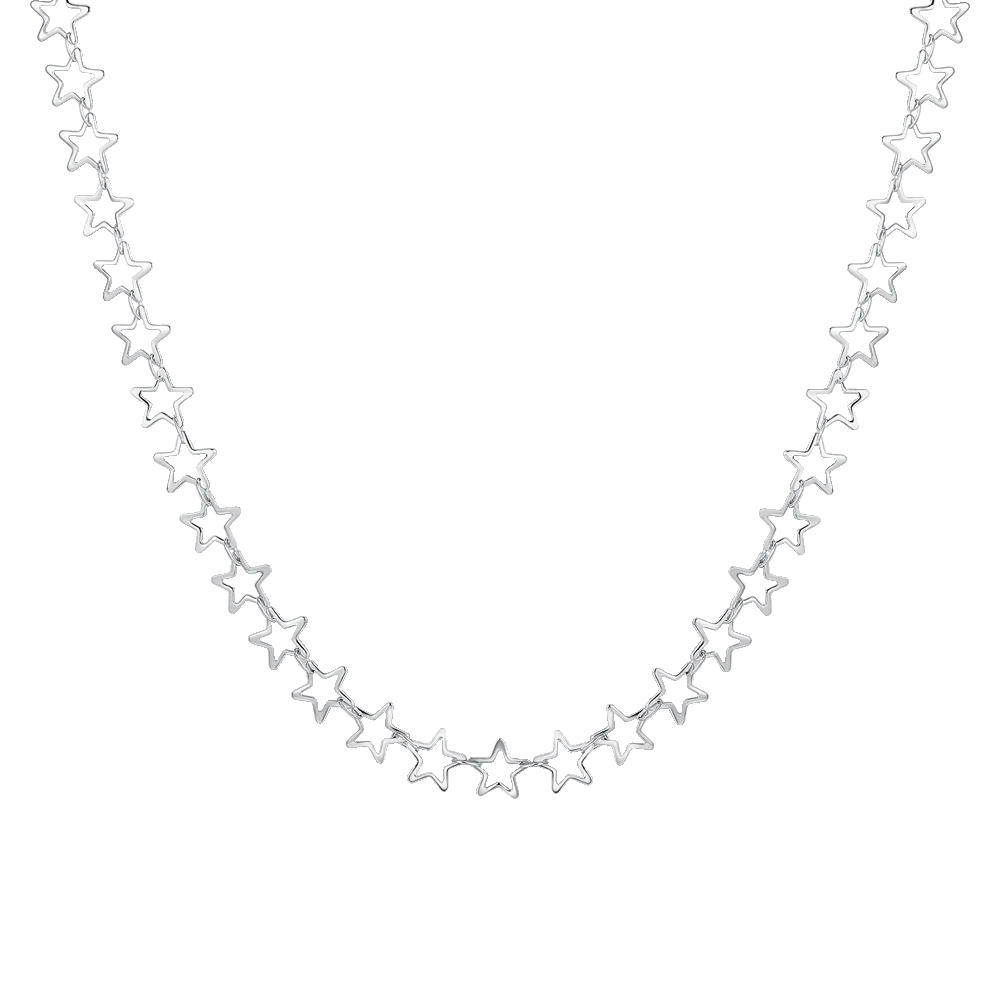 COLLANA DONNA IN ACCIAIO CON STELLE