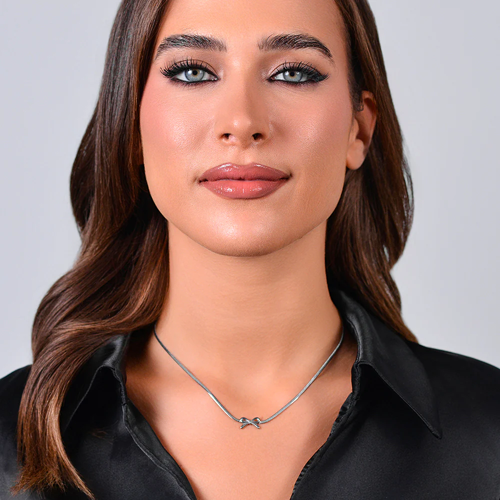 COLLANA DONNA IN ACCIAIO FIOCCO - Image 3