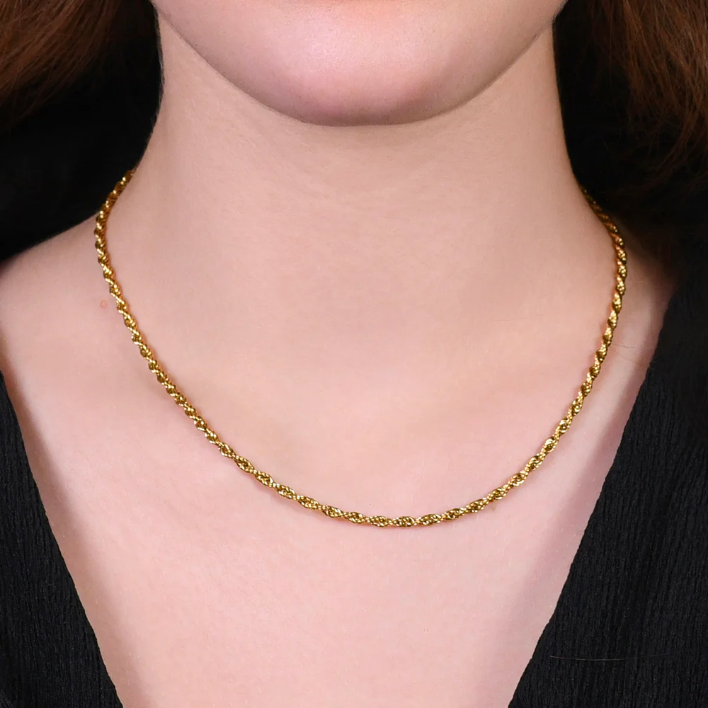 COLLANA DONNA IN ACCIAIO IP GOLD - Image 2