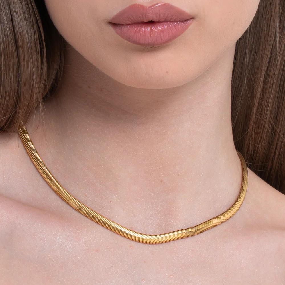 COLLANA DONNA IN ACCIAIO IP GOLD - Image 2
