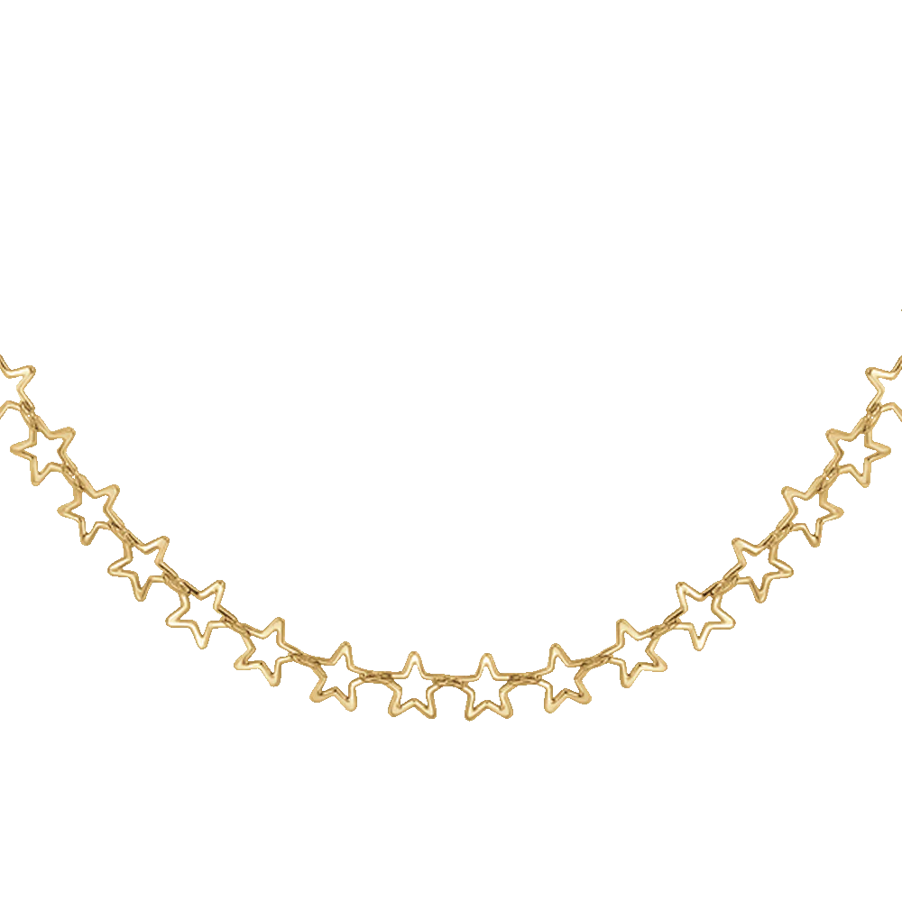 COLLANA DONNA IN ACCIAIO IP GOLD CON STELLE - Image 4