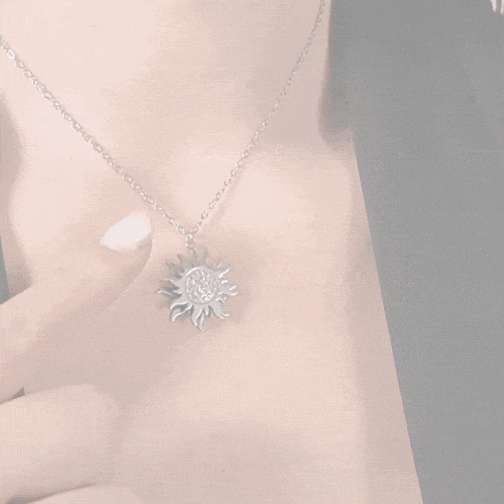 COLLANA DONNA IN ACCIAIO SOLE GIREVOLE - Image 2