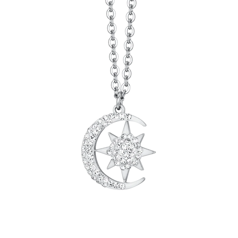 COLLANA DONNA IN ACCIAIO STELLA E LUNA - Image 4