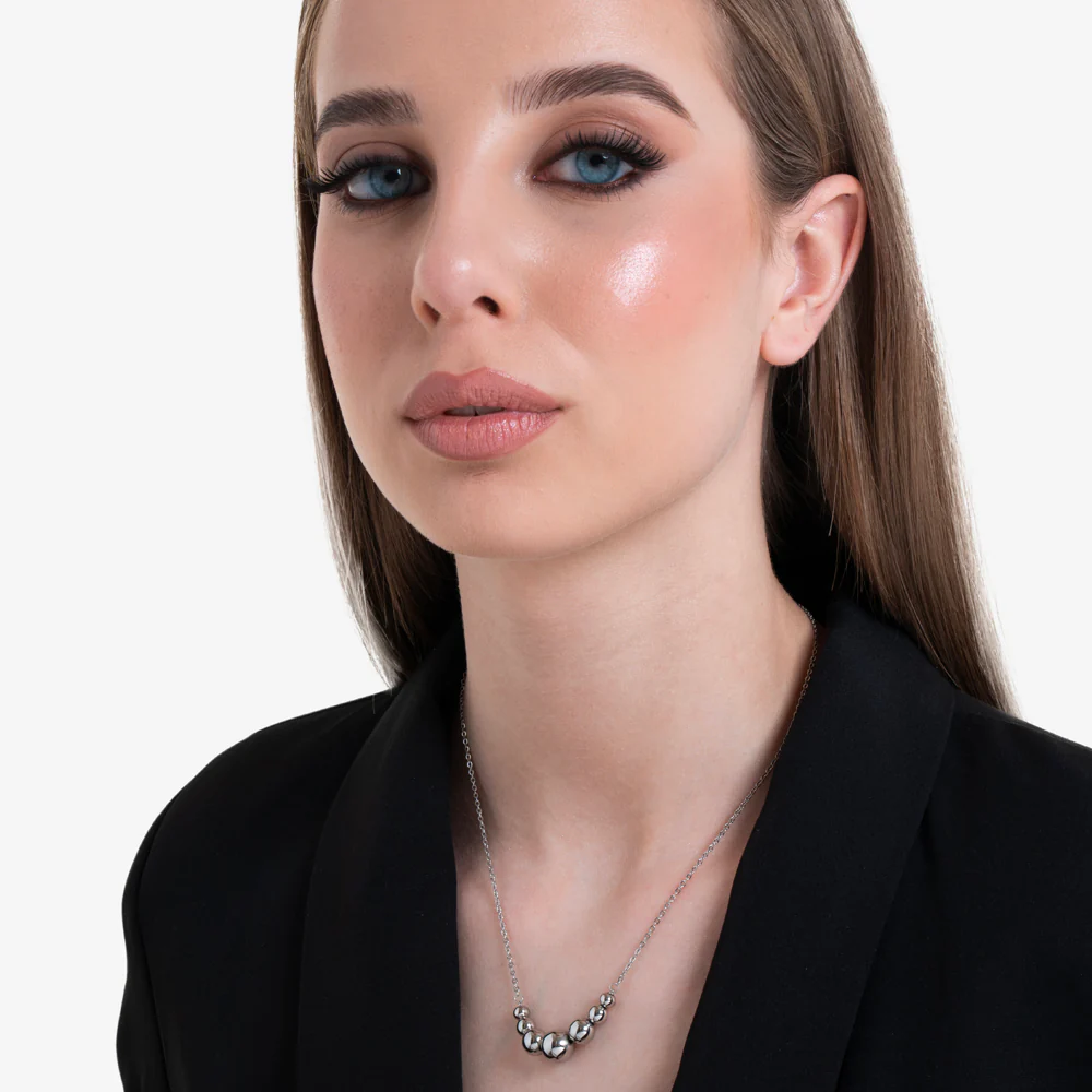 COLLANA DONNA SFERE IN ACCIAIO - Image 3