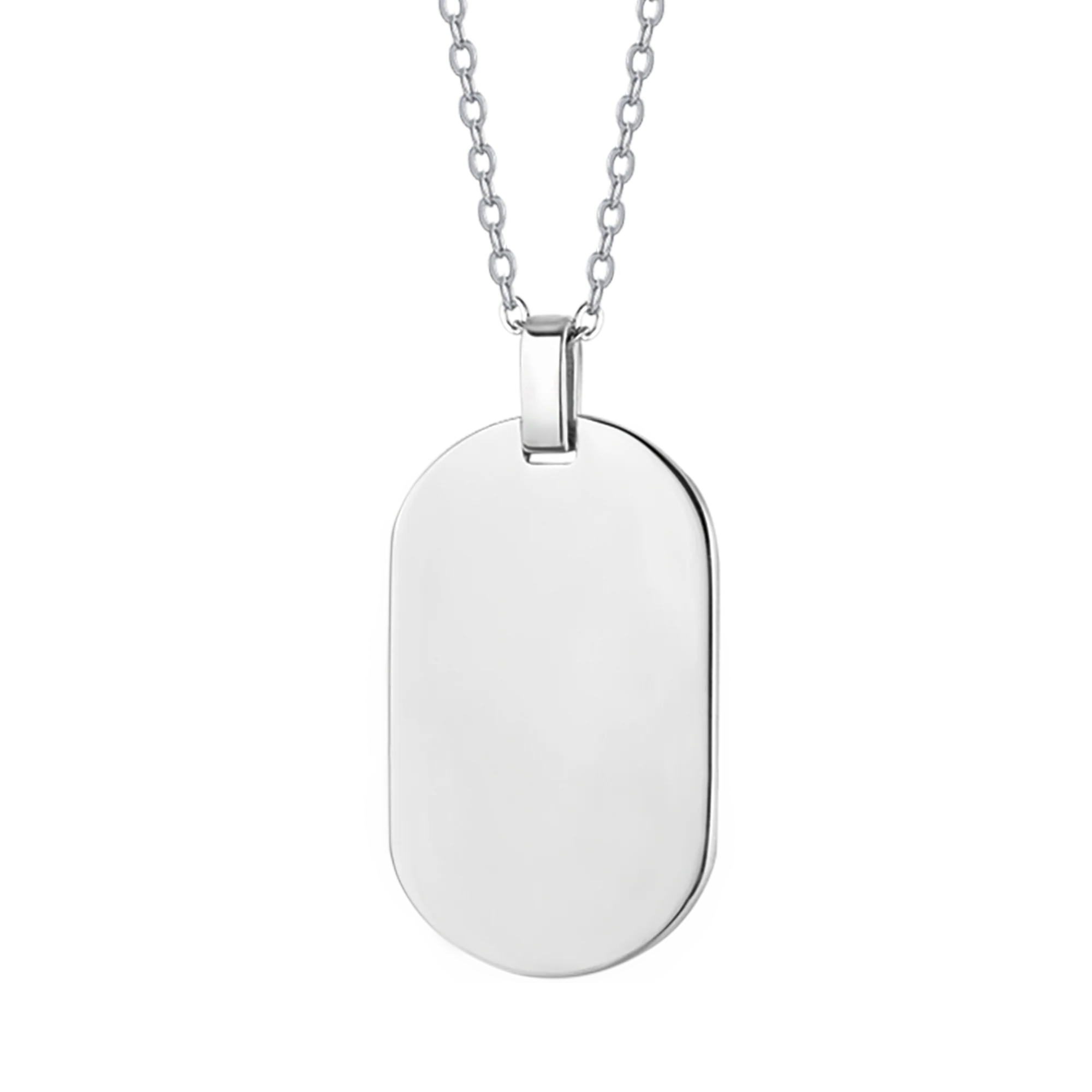 COLLANA UOMO IN ACCIAIO CON PIASTRA PERSONALIZZABILE - Image 4