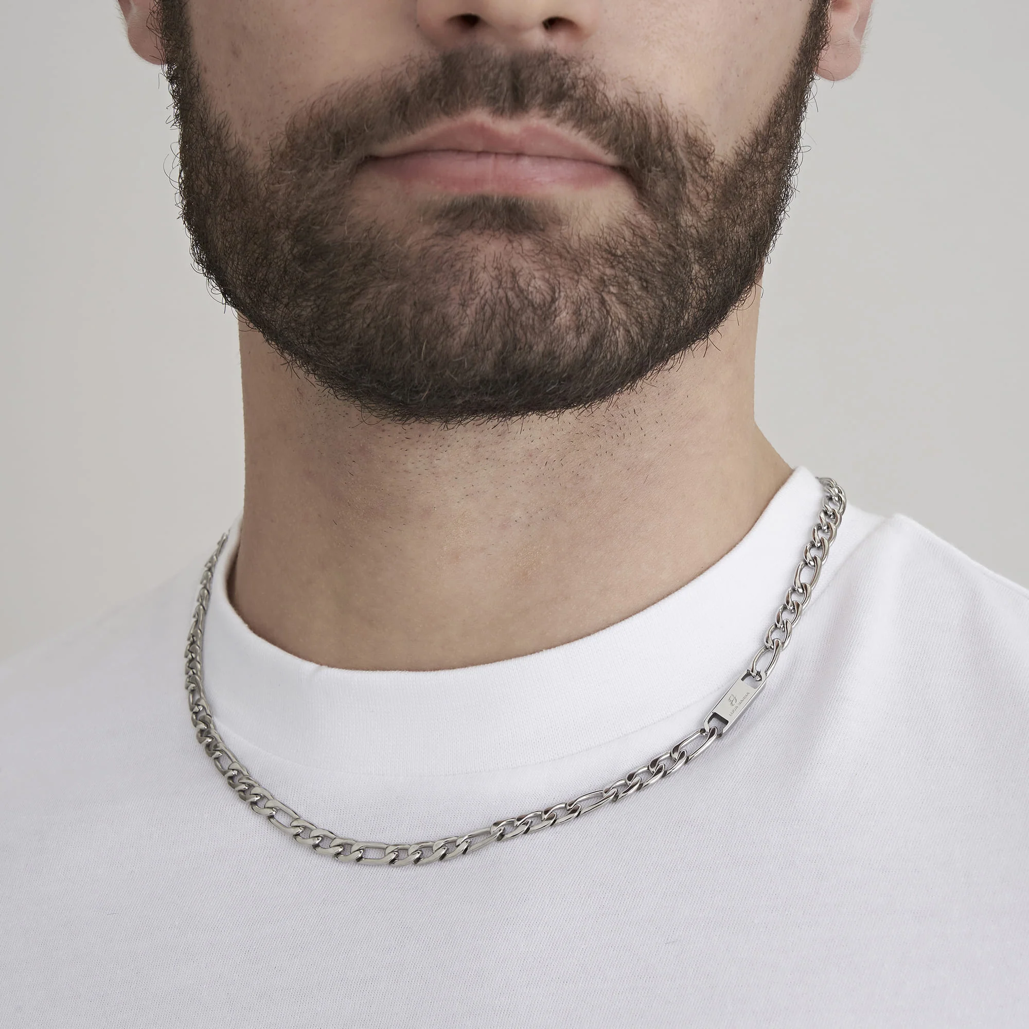 COLLANA UOMO IN ACCIAIO MAGLIA GROUMETTE - Image 3