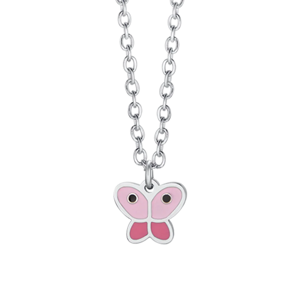 COLLANA BAMBINA IN ACCIAIO CON FARFALLA - Image 4
