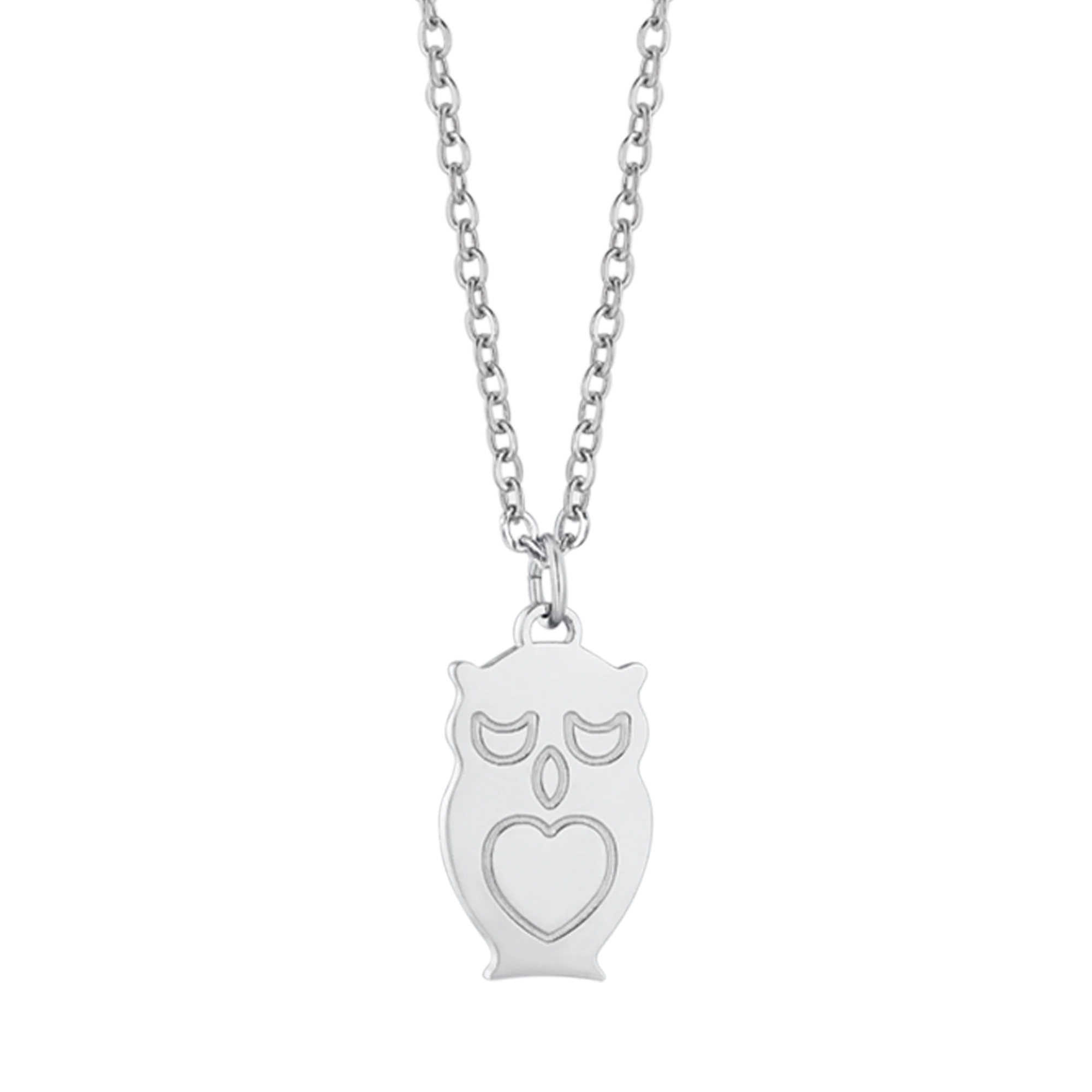 COLLANA IN ACCIAIO CON GUFO - Image 2