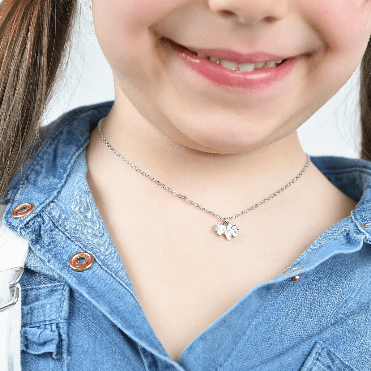 COLLANA BAMBINA IN ACCIAIO CON UNICORNO - Image 5