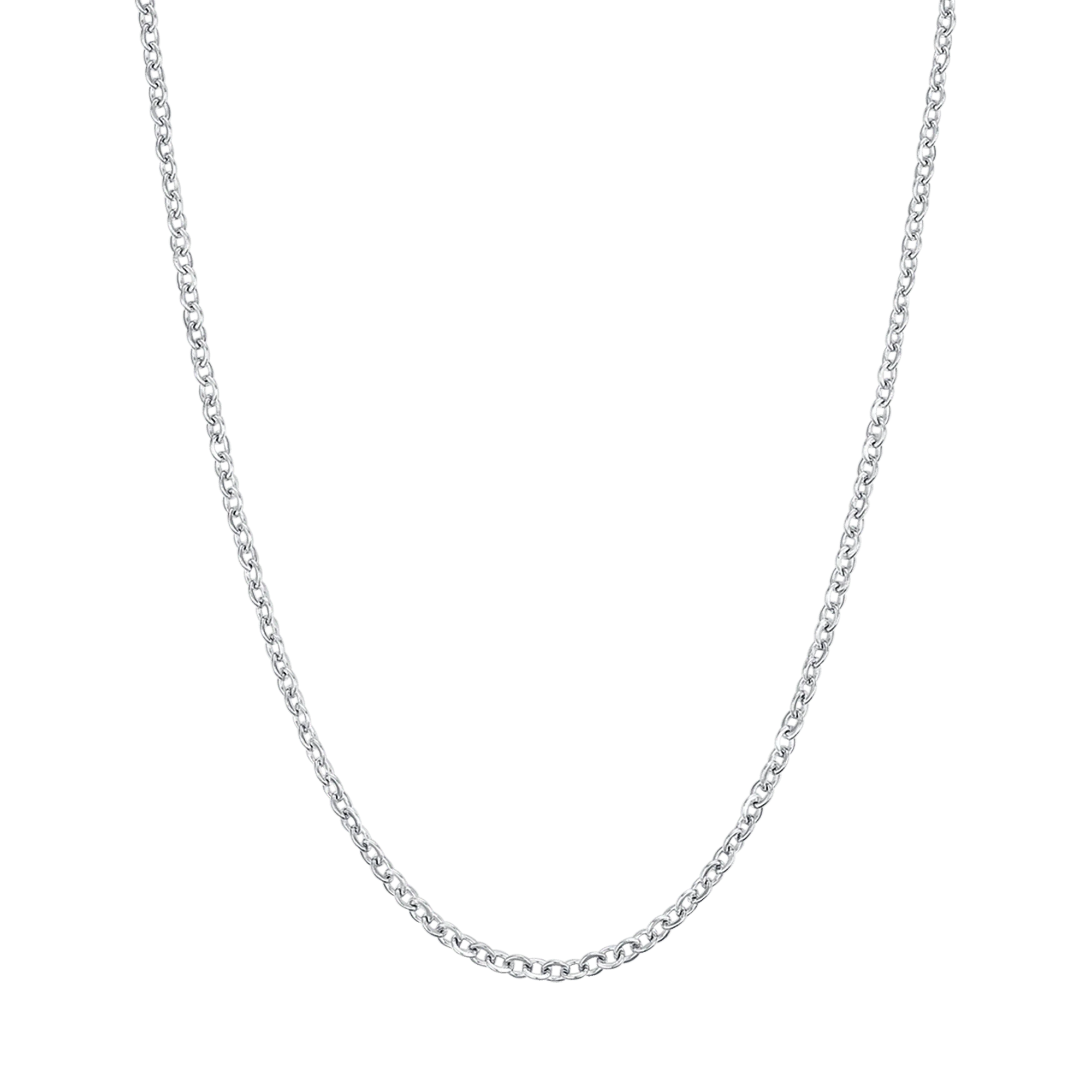 COLLANA LUNGA DONNA IN ACCIAIO PER CHARMS CON MOSCHETTONE