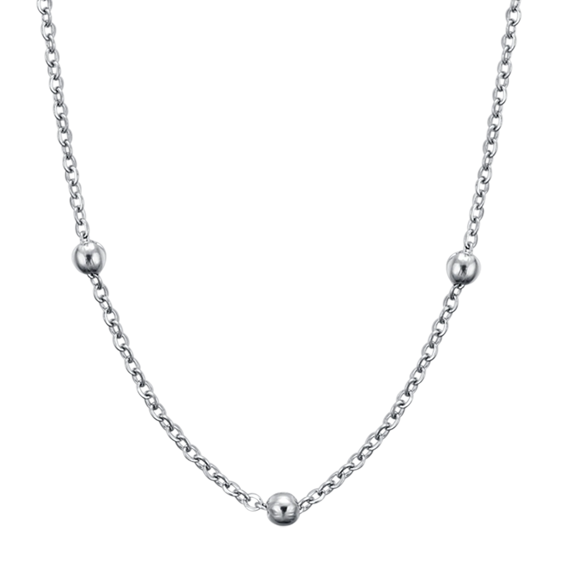 COLLANA DONNA LUNGA IN ACCIAIO PER CHARMS - Image 4