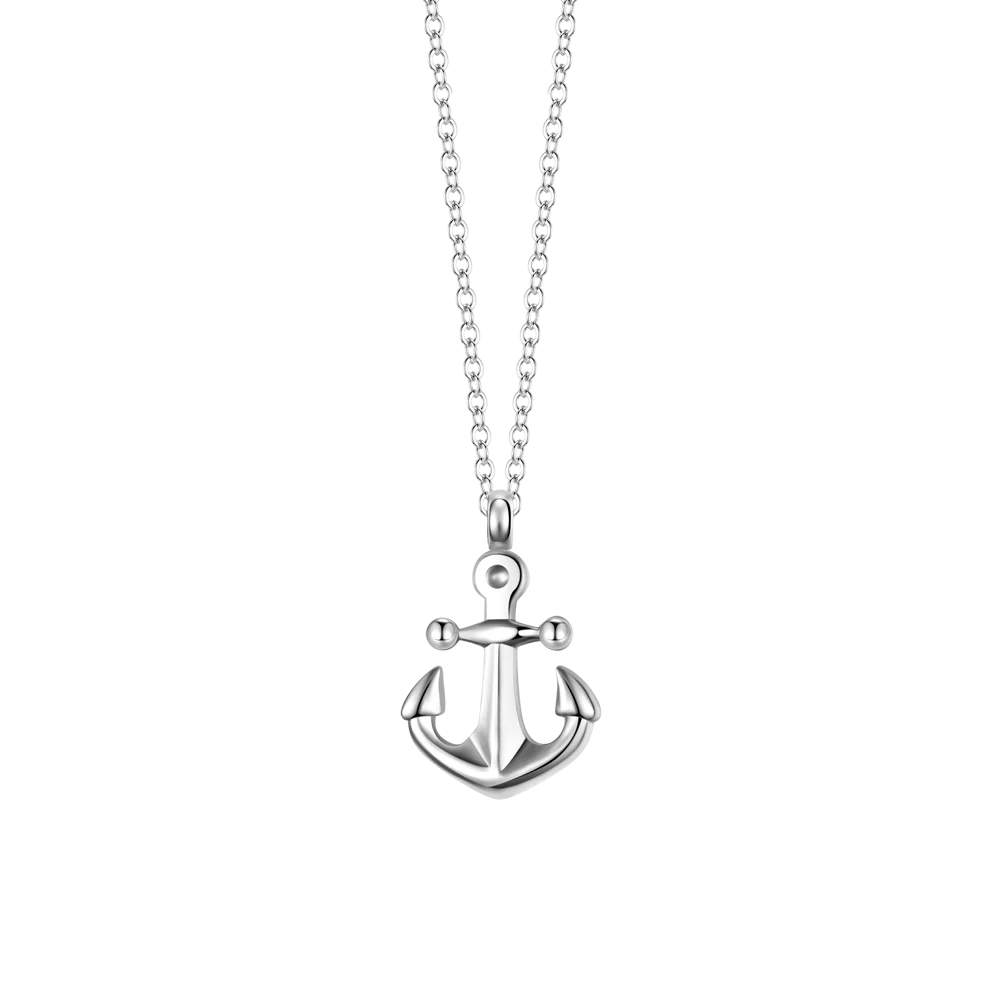 COLLANA UOMO IN ACCIAIO CON ANCORA