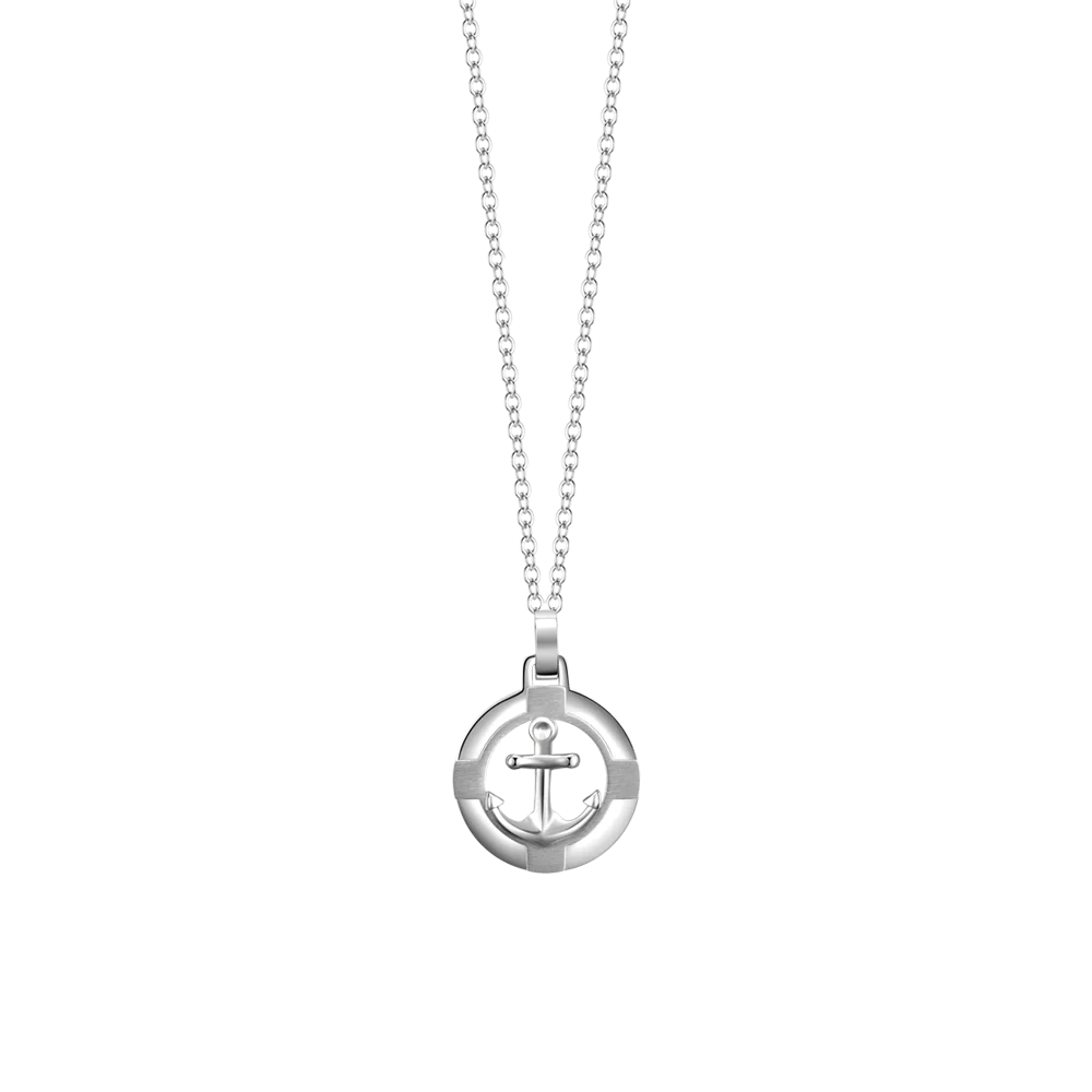 COLLANA UOMO IN ACCIAIO CON ANCORA