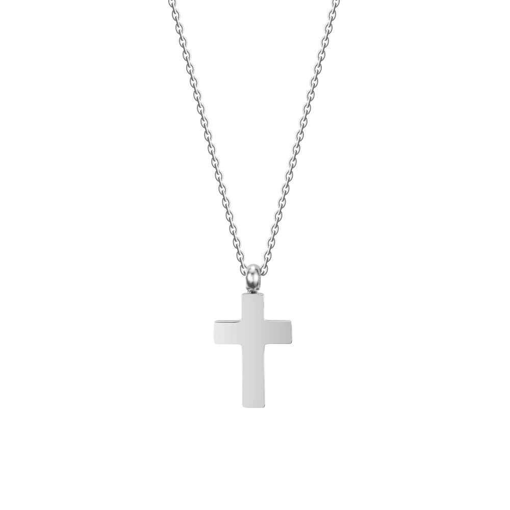 COLLANA UOMO IN ACCIAIO CON CROCE