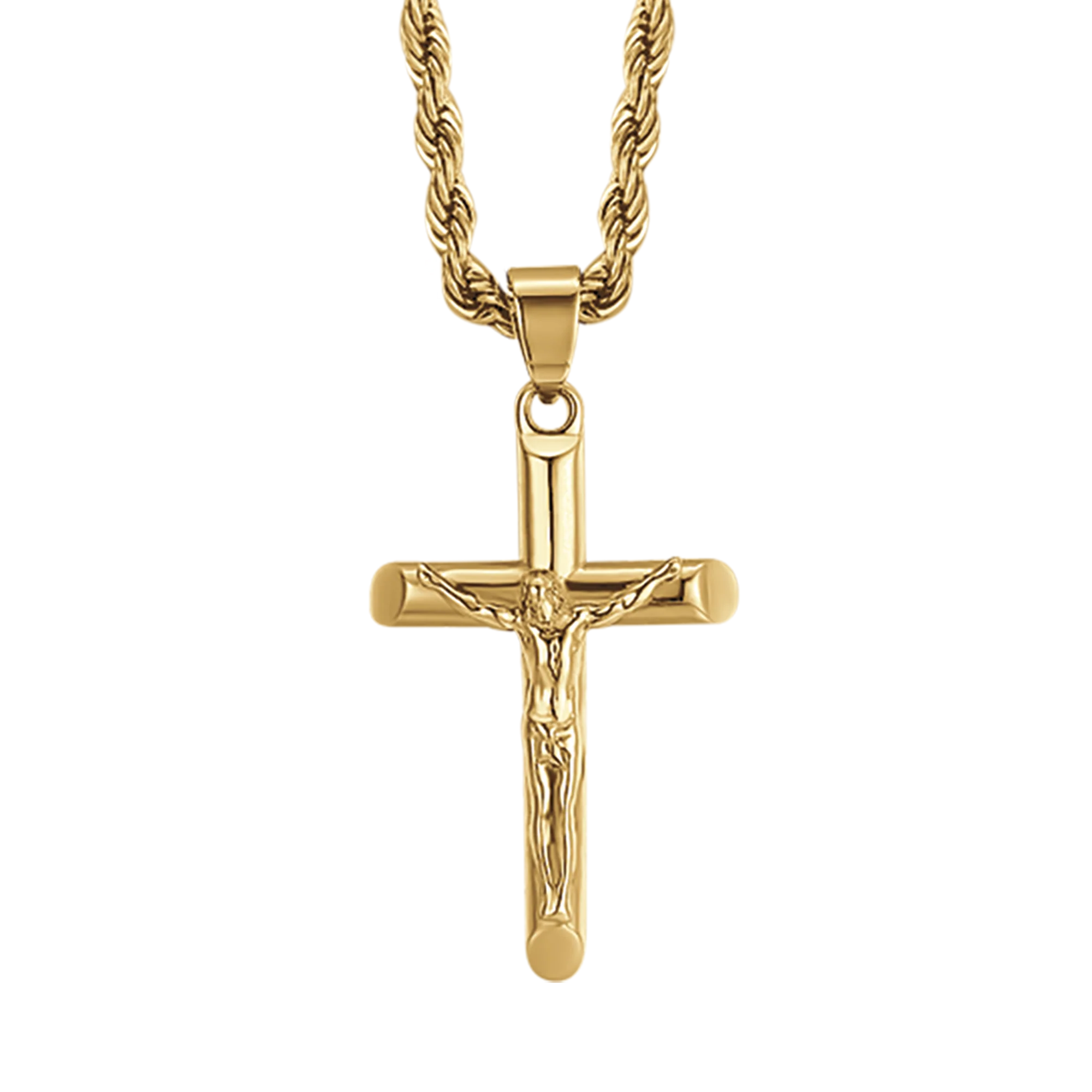 COLLANA UOMO IN ACCIAIO CON CROCIFISSO - Image 9