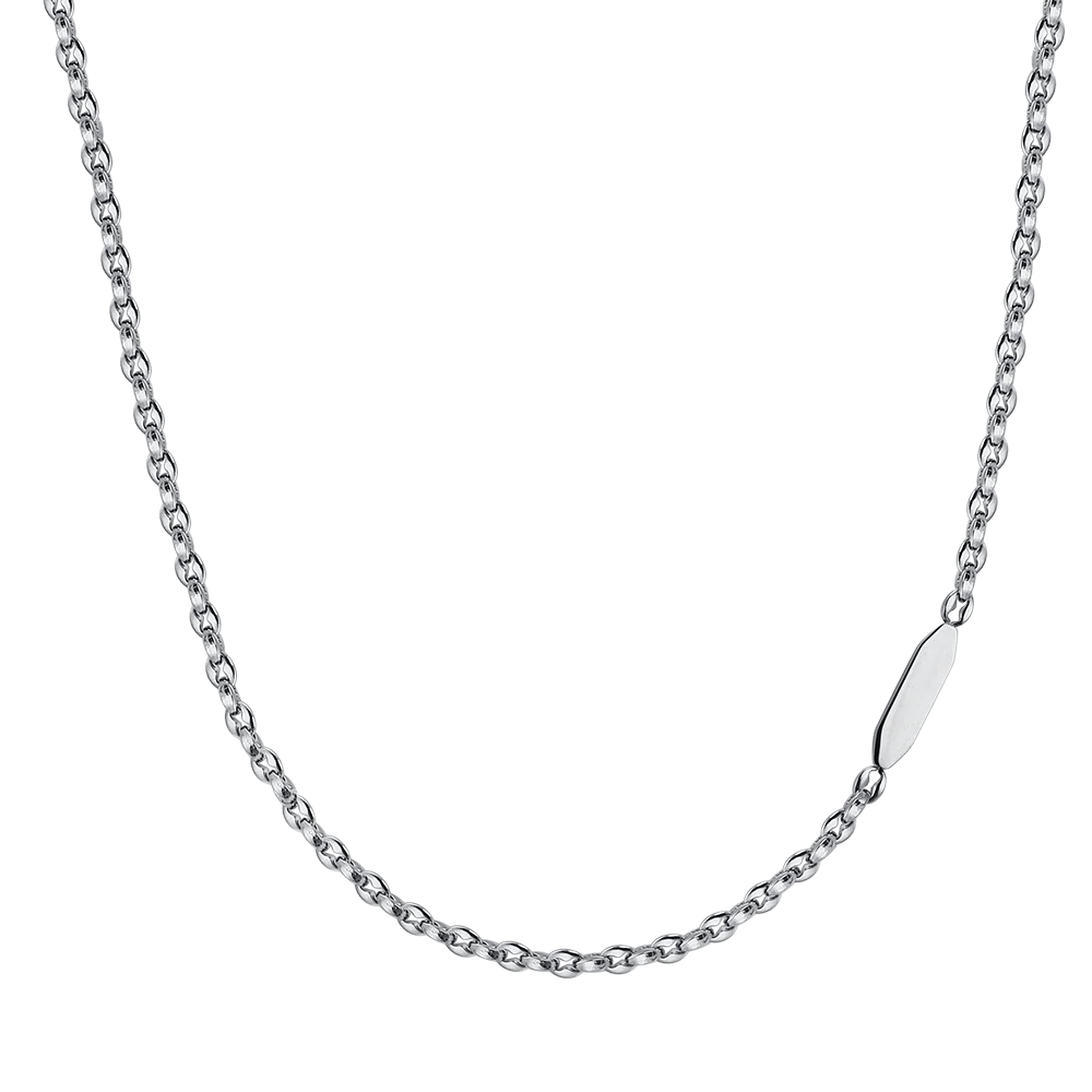 COLLANA UOMO IN ACCIAIO CON ELEMENTO