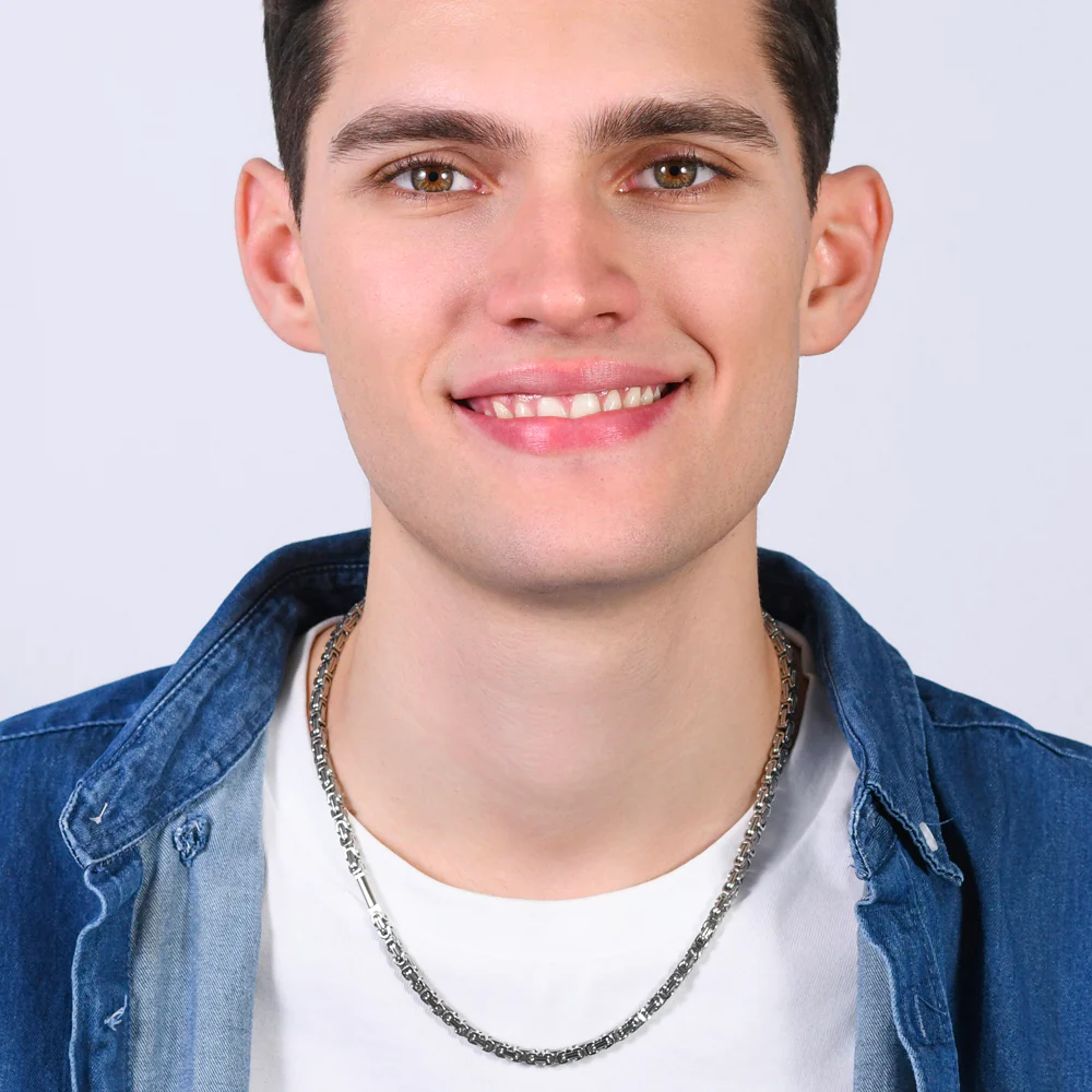 COLLANA UOMO IN ACCIAIO CON ELEMENTO - Image 3