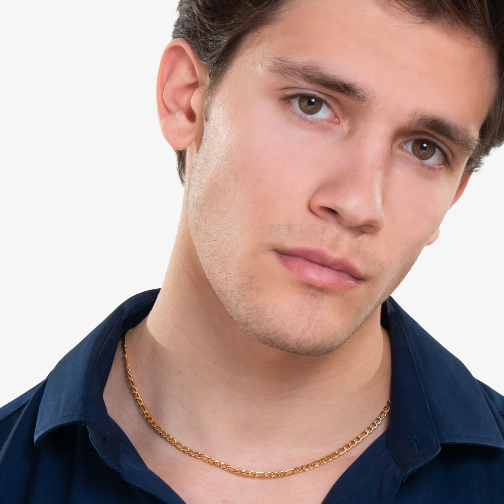COLLANA UOMO IN ACCIAIO IP GOLD - Image 3