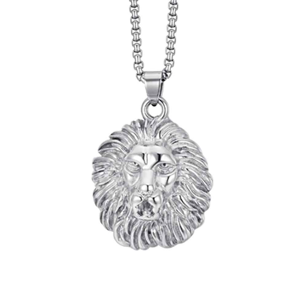 COLLANA UOMO IN ACCIAIO TESTA DI LEONE - Image 4