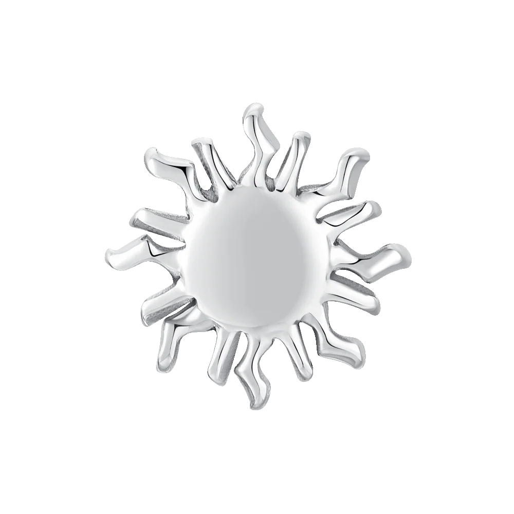 MONO ORECCHINO IN ACCIAIO CON SOLE