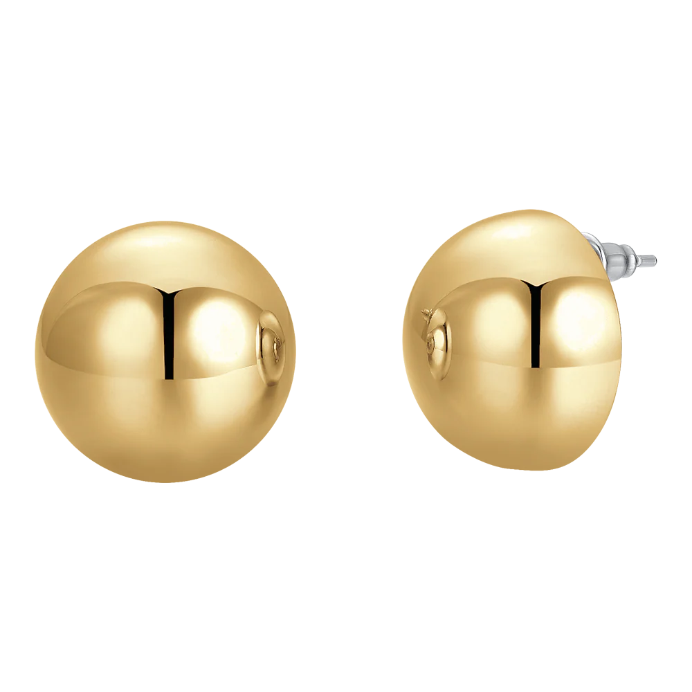 ORECCHINI DONNA A GOCCIA 20 mm IN ACCIAIO IP GOLD