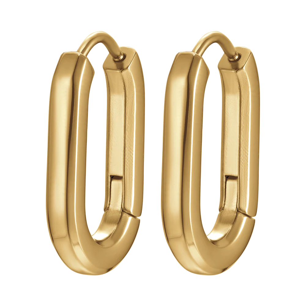 ORECCHINI DONNA IN ACCIAIO IP GOLD