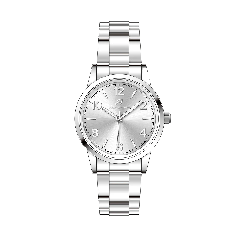 OROLOGIO DONNA IN ACCIAIO CON QUADRANTE BIANCO