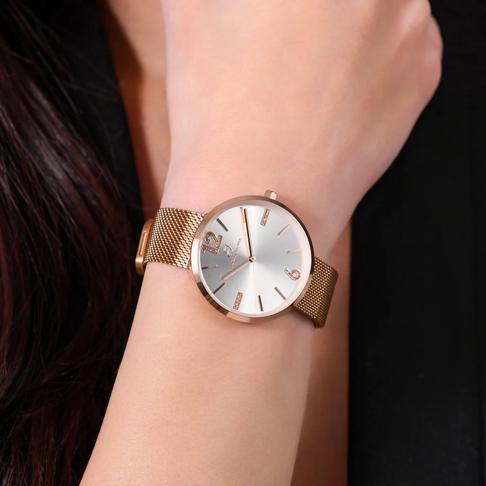 OROLOGIO DONNA IN ACCIAIO MAGLIA MILANO IP ROSE GOLD - Image 2