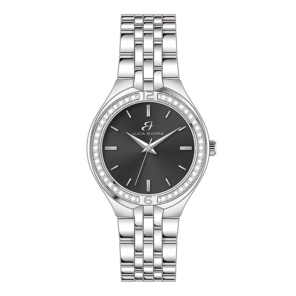OROLOGIO DONNA IN ACCIAIO QUADRANTE NERO