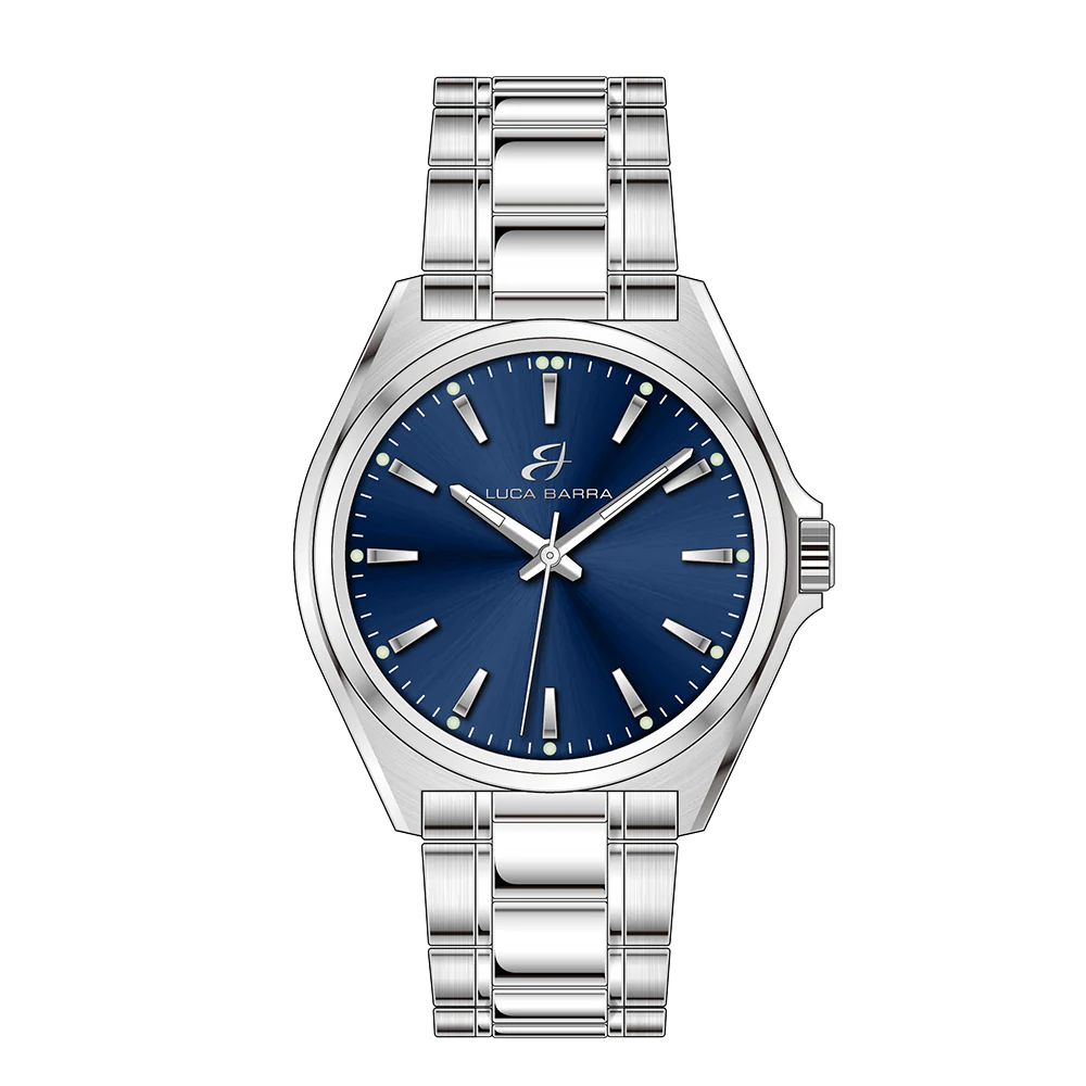 OROLOGIO UOMO IN ACCIAIO CON QUADRANTE BLU