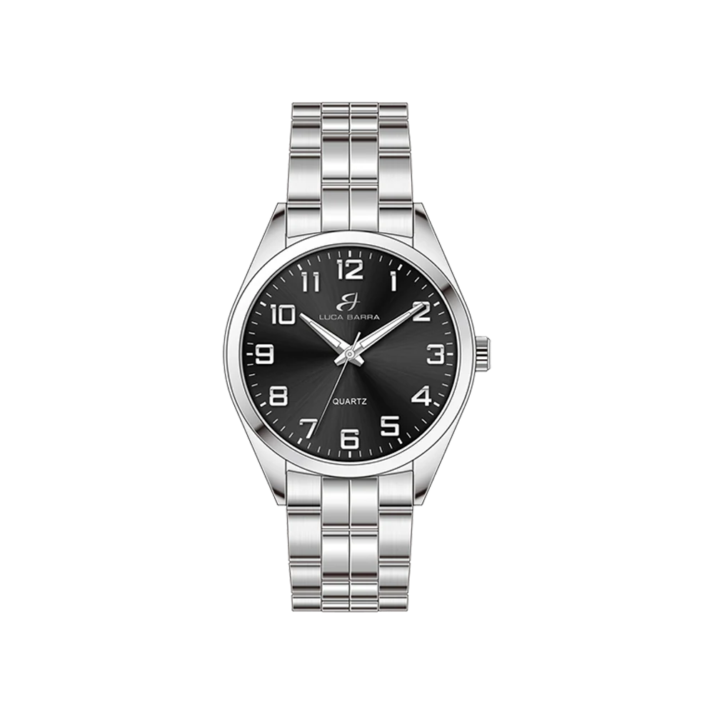 OROLOGIO UOMO IN ACCIAIO QUADRANTE NERO