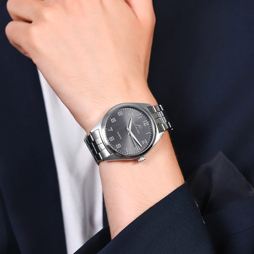 OROLOGIO UOMO IN ACCIAIO QUADRANTE NERO - Image 2